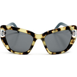 Prada SPR 08VS 4726Q0 Γυαλιά Ηλίου Cat Eye Κοκάλινα Καφέ με Μαύρο Polarized Φακό