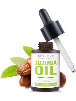 Biovene Jojoba Oil Hydra-Nourishing Concentrate 100% Pure Βιολογικό Ενυδατικό Λάδι Προσώπου με Jojoba & Βιταμίνη E 30ml