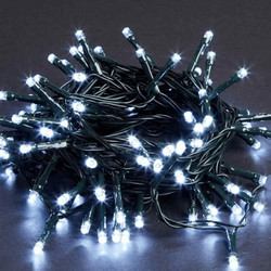 Epam 800 Χριστουγεννιάτικα Λαμπάκια LED σε Σειρά Ψυχρό Λευκό 43m Πράσινο Καλώδιο