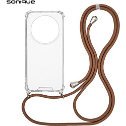 Sonique Armor Clear Θήκη με Κορδόνι (Honor Magic6 Lite 5G) Καφέ