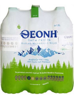 Θεόνη Φυσικό Μεταλλικό Νερό 6x1.5lt