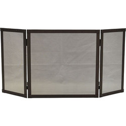 BORMANN ELITE BORMANN Elite BFT1030 Σίτα Τζακιού Τρίφυλλη 51x102cm, Μαύρη