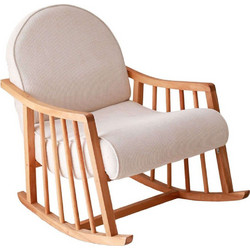 Sofa Del Atelier Πολυθρόνα Κουνιστή Klea 383EVN1107 80x68x93cm White