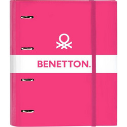 Φάκελος δακτυλίου Benetton Raspberry Φούξια (27 x 32 x 3.5 cm)