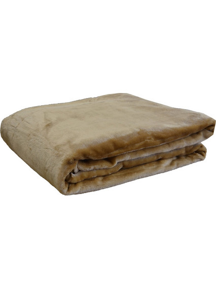 Κουβέρτα Βελουτέ King Size 240x260 7 Beige - Anna Riska
