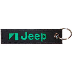 Υφασμάτινο μπρελόκ JEEP με κέντημα FLAT