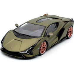Bburago Lamborghini Sian Fkp 37 Year 2019 Mat Olive Green 18/21099