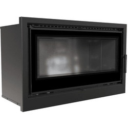 Kratki KASETA/ARKE/95/BLACK Ενεργειακό Τζάκι Κασέτα Αερόθερμο Ξύλου Ίσιο 14kW