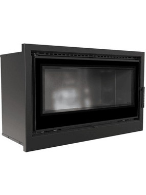 Kratki KASETA/ARKE/95/BLACK Ενεργειακό Τζάκι Κασέτα Αερόθερμο Ξύλου Ίσιο 14kW