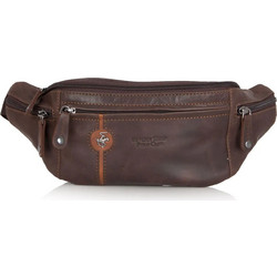 Beverly Hills Polo Club Marsupio Ανδρικό Τσαντάκι Μέσης Καφέ BH-388