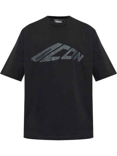 ΑΝΔΡΙΚΟ T-SHIRT DSQAUARED2 LOOSE FIT TEE - ΜΑΥΡΟ