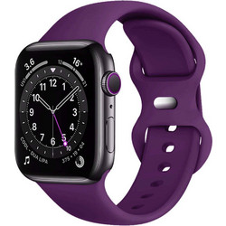 Techsuit Watchband W031 Λουράκι Σιλικόνης Dark Purple (Apple Watch 42 / 44 / 45mm)