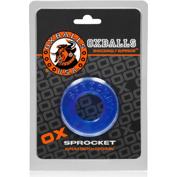 Oxballs Sprocket Ελαστικό Δαχτυλίδι Πέους Σιλικόνης Μπλε