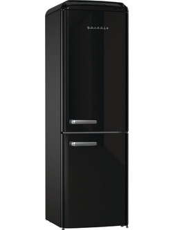 Gorenje ONRK619EBK Retro Ψυγειοκαταψύκτης 300lt Full No Frost Υ194xΠ60xΒ66.9cm Μαύρος
