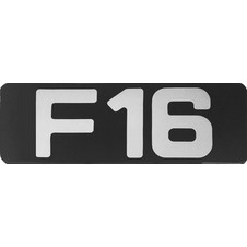 Αυτοκόλλητο Σήμα ''F16'' 20.5cm X 7.5cm Με Επικάλυψη Σμάλτου 1 Τεμάχιο