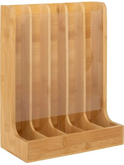 Ξύλινη βάση bamboo για κάψουλες 11.5x29x23 εκ. 5Five 190035