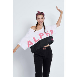 BodyTalk Loose Top Bat Sleeve Γυναικείο Αθλητικό T-Shirt Λευκό 1212-909128-00200