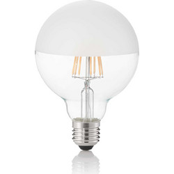 E27 globo d095 08w 3000k cri80 satin mezza 10 Τεμάχια λάμπες Σατινέ
