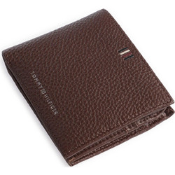 Ανδρικό Πορτοφόλι Tommy Hilfiger Th Central Cc Flap And Coin Dark Chestnut AM0AM11856-GT8
