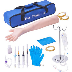 VEVOR Phlebotomy Practice Kit, IV Venipuncture Intravenous Training Kit, High Simulation IV Practice Arm Kit with Carrying Bag, Practice and Perfect IV Skills, για φοιτητές Νοσηλευτές και επαγγελματίε