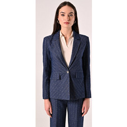 Rinascimento Pinstripe Γυναικείο Σακάκι Μπλε