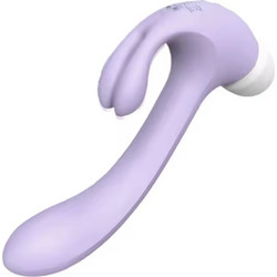 HAMMER RABBIT 3 σε 1 Δονητής με διπλή κεφαλή rabbit, δόνηση σημείου G κ αναρρόφηση κλειτορίδας ΛΙΛΑ