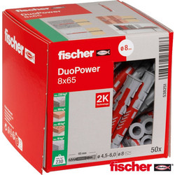 Fischer 538251 Βύσμα ναυλον Duopower 8x65 50τεμ