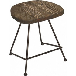 Σκαμπό Calvin/SL-W 02-00-0908 36x40x46cm Black-Walnut