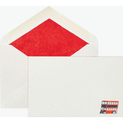 Σετ Φάκελοι Αλληλογραφίας και Κάρτες Smythson British Bus Correspondence Cards