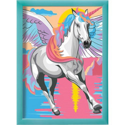 Paint &amp Frame Ζωγραφίζω με Αριθμούς Magic Unicorn - AS