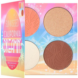 Sunkissed California Dreaming Bronze & Glow Face Palette 4-σε-1: Bronzer Powder & Blusher & Highlighter