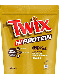Twix Hi Powder Chocolate Biscuit & Caramel Πρωτεΐνη Ορού Γάλακτος Γράμμωσης 455gr