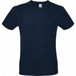 B&C E150 Ανδρικό Διαφημιστικό T-shirt Κοντομάνικο μπλε μαριν