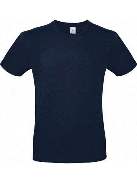 B&C E150 Ανδρικό Διαφημιστικό T-shirt Κοντομάνικο μπλε μαριν