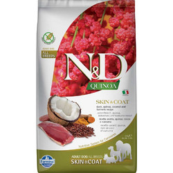 Farmina N&D Quinoa Grain Free Skin & Coat All Breeds Adult with Duck, Quinoa, Coconut & Turmeric 7kg