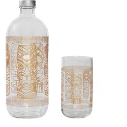 DIS. TIKI PARTY SET/5 BOTTLE 1100CC 4XGLASS 365CC P/128 GB1.OB4. SP96983