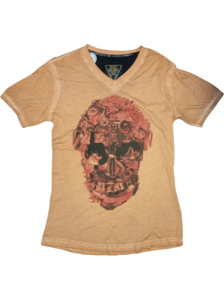 002 Velvet Villains - Ανδρικό T-Shirt Με Στάμπα Πορτοκαλί
