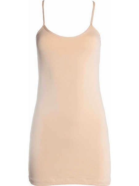 Γυναικείο Μεσοφόρι Pink Label - BODYDRESS SPAGETTI NOS - Μπέζ - Viscose