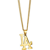 Ghetto Hip Hop LA SS Necklace Unisex Gold