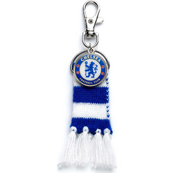 Carat Shop Chelsea FC - Blue Stripe Scarf and Logo Backpack Hanger (CFCBH002)