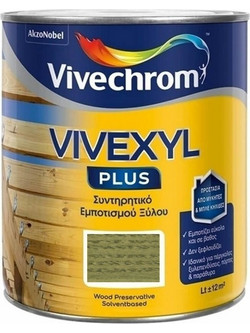Vivechrom Vivexyl Plus 511 Συντηρητικό Εμποτισμού Ξύλου Έτοιμο προς Χρήση Ματ Πράσινο 0.75lt