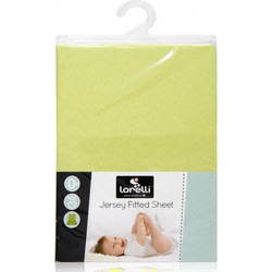 Lorelli Bertoni Jersey Βρεφικό Σεντόνι Κούνιας με Λάστιχο 60x120 Green