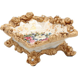 Τασάκι διακοσμητικό Polyresin 18Χ18Χ8 εκ. Floral - KESKOR 66003