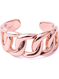 Δαχτυλίδι από Επιχρυσωμένο Ασήμι 925 Chain Rose Gold