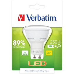 Λάμπα LED Verbatim GU10 4W Warm White