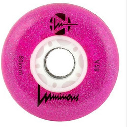 LUMINOUS LED WHEELS 80mm/85A GLITTER PINK