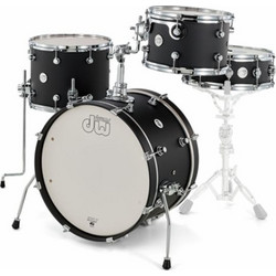 DW Design Frequent Flyer Shell Set Black Satin DDLM2004BL