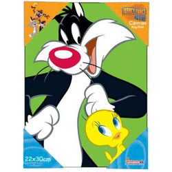 Hollytoon Παιδικό Κάδρο SILVESTRO σε Καμβά 22x30 cm