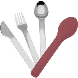 Σετ Ανοξείδωτα Μαχαιροπίρουνα Dusty Red Cutlery Set - Ecolife, ecl-33-BO-9097
