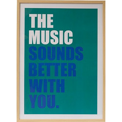 Atmosphera Πίνακας Poster Frame Music DARIUS 50x70 εκ. - Συλλογή Modern Flow 206434A
